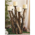 Dark Driftwood Candelabra